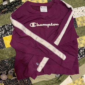 Purple Champion Cropped Sweatshirt XL
